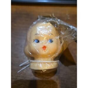 3 Face Baby Doll Head NEW Westrim Crafts Faced 6430 about 3" tall